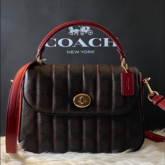 Coach Handbags - 💰SOLD - C5645 - Coach Marlie Top Handle Satchel in Signature